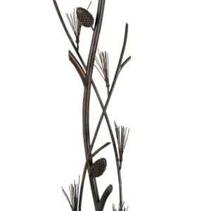 Pine Twig Iron Floor Lamp