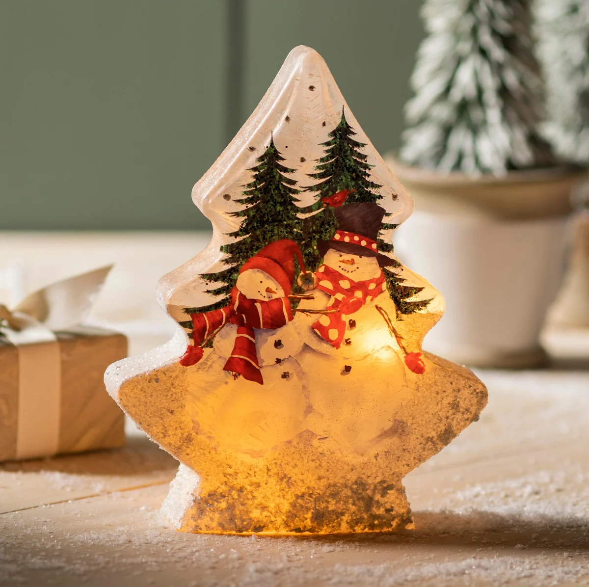 Snowmen Tabletop Accent Light