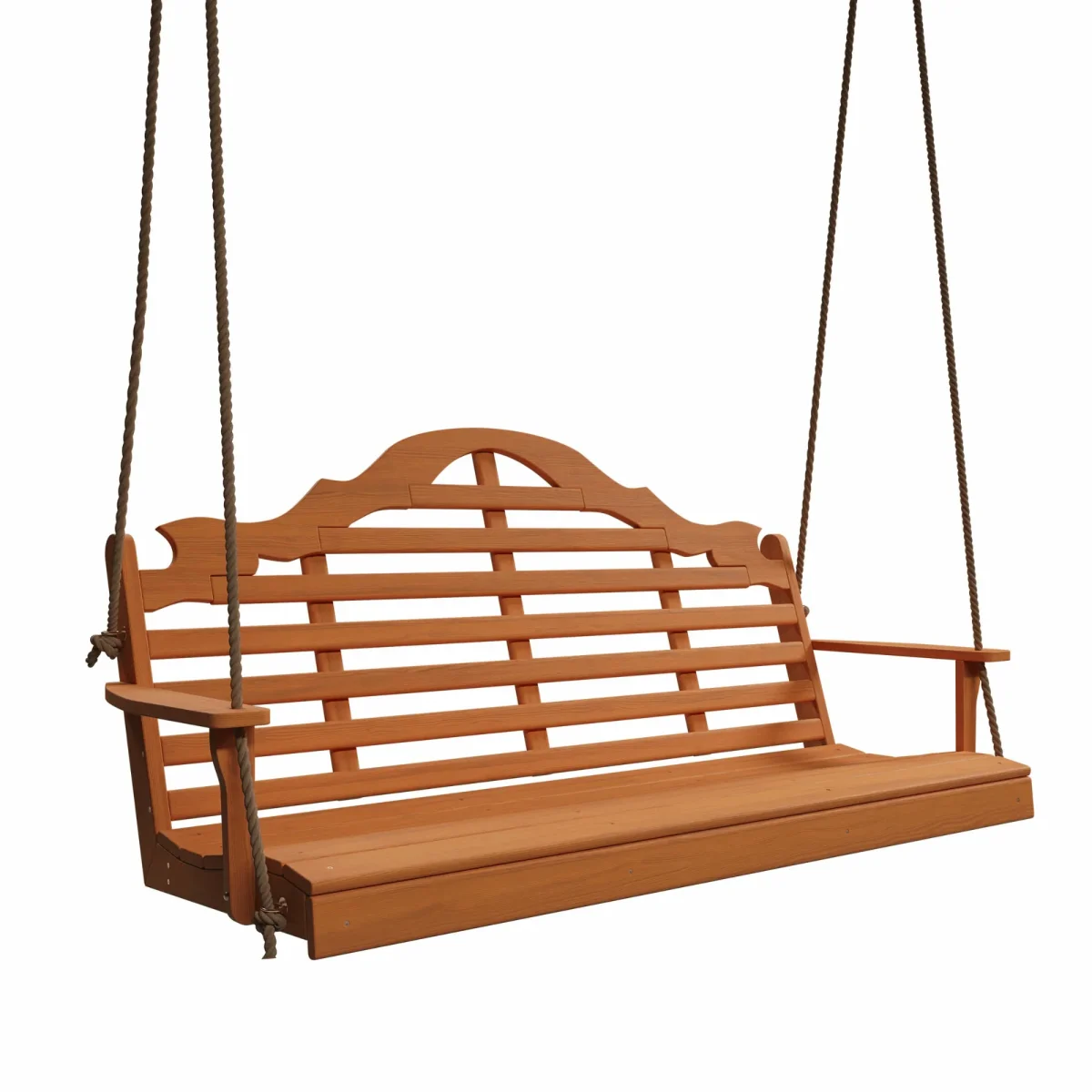 Keystone Amish Co. 5 Foot Milan Red Cedar Porch Swing without Cupholders - Image 4