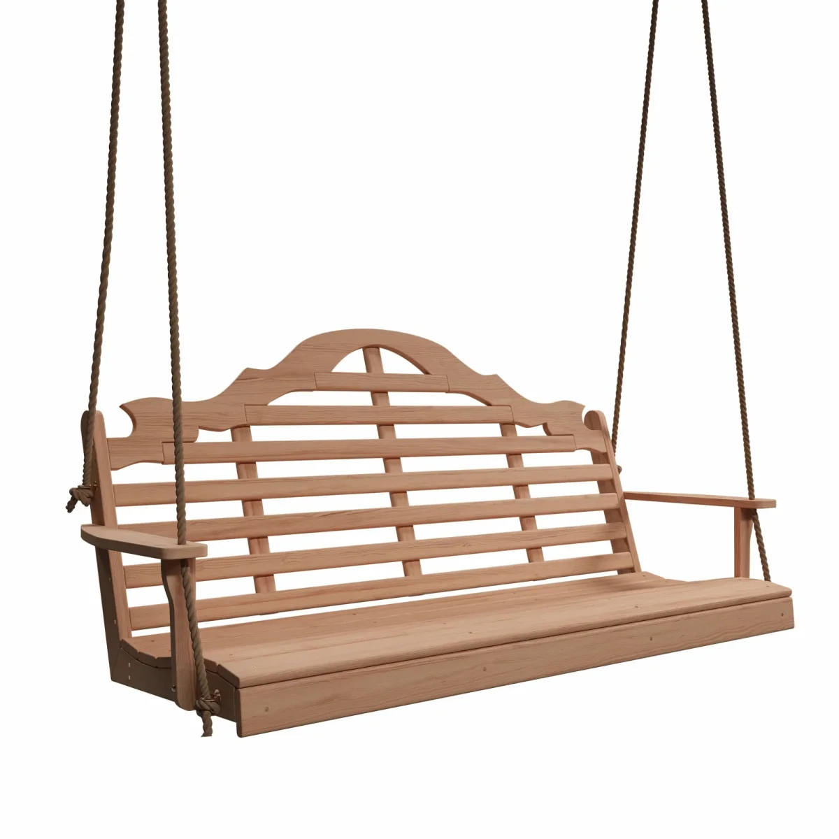 Keystone Amish Co. 5 Foot Milan Red Cedar Porch Swing without Cupholders - Image 6