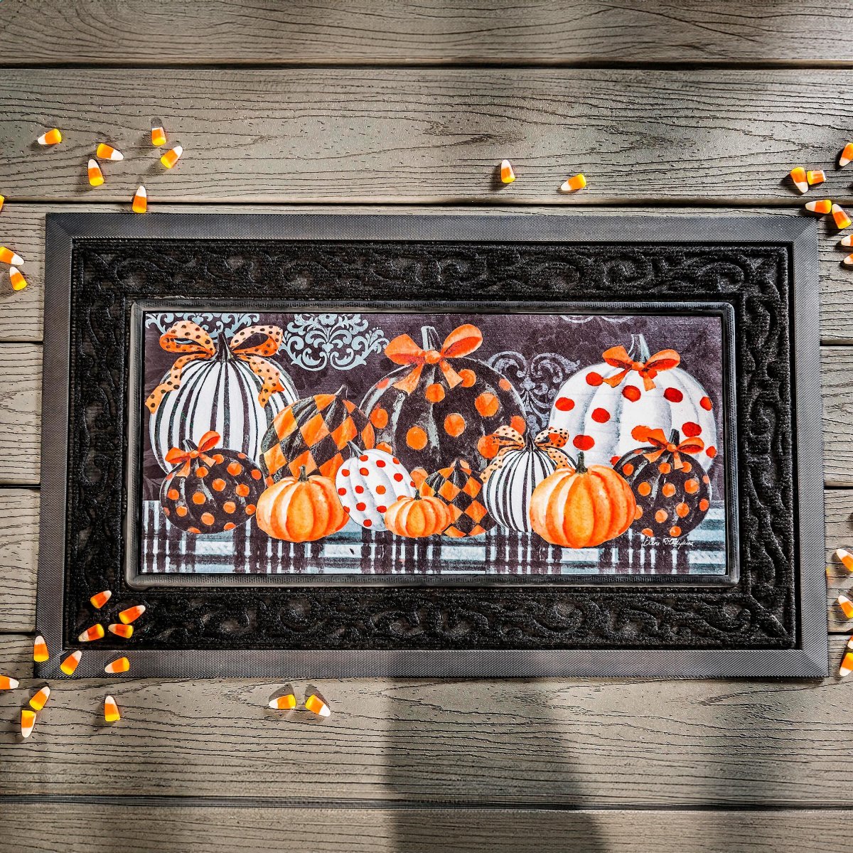 Elegant Patterned Pumpkins Sassafras Switch Mat - Image 2