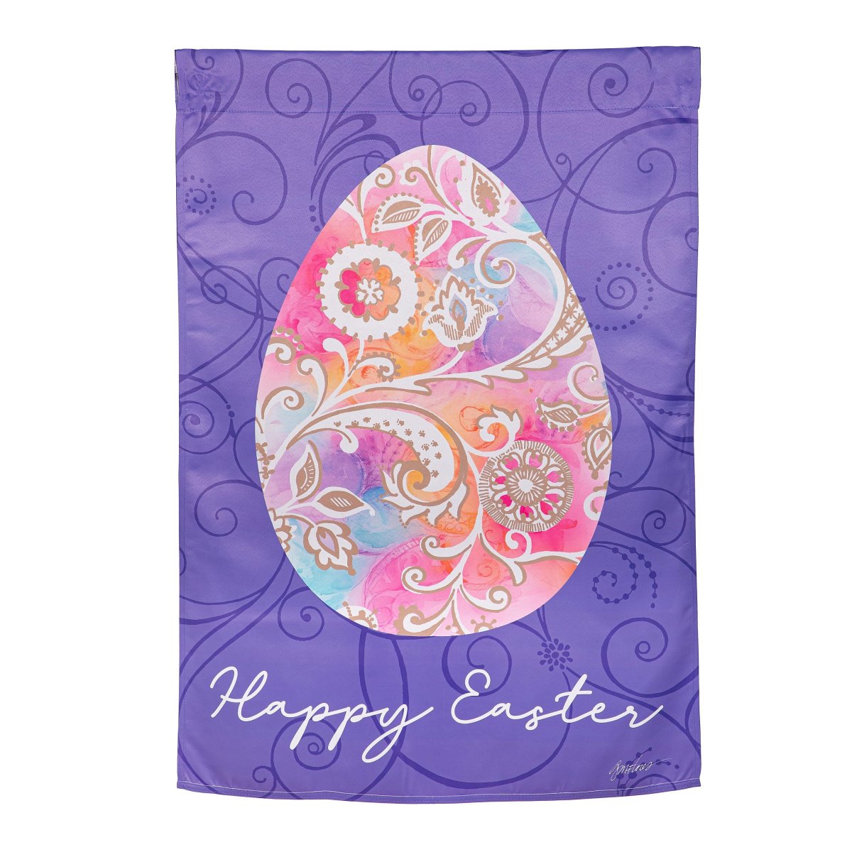 Rainbow Egg Suede House Flag - Image 3