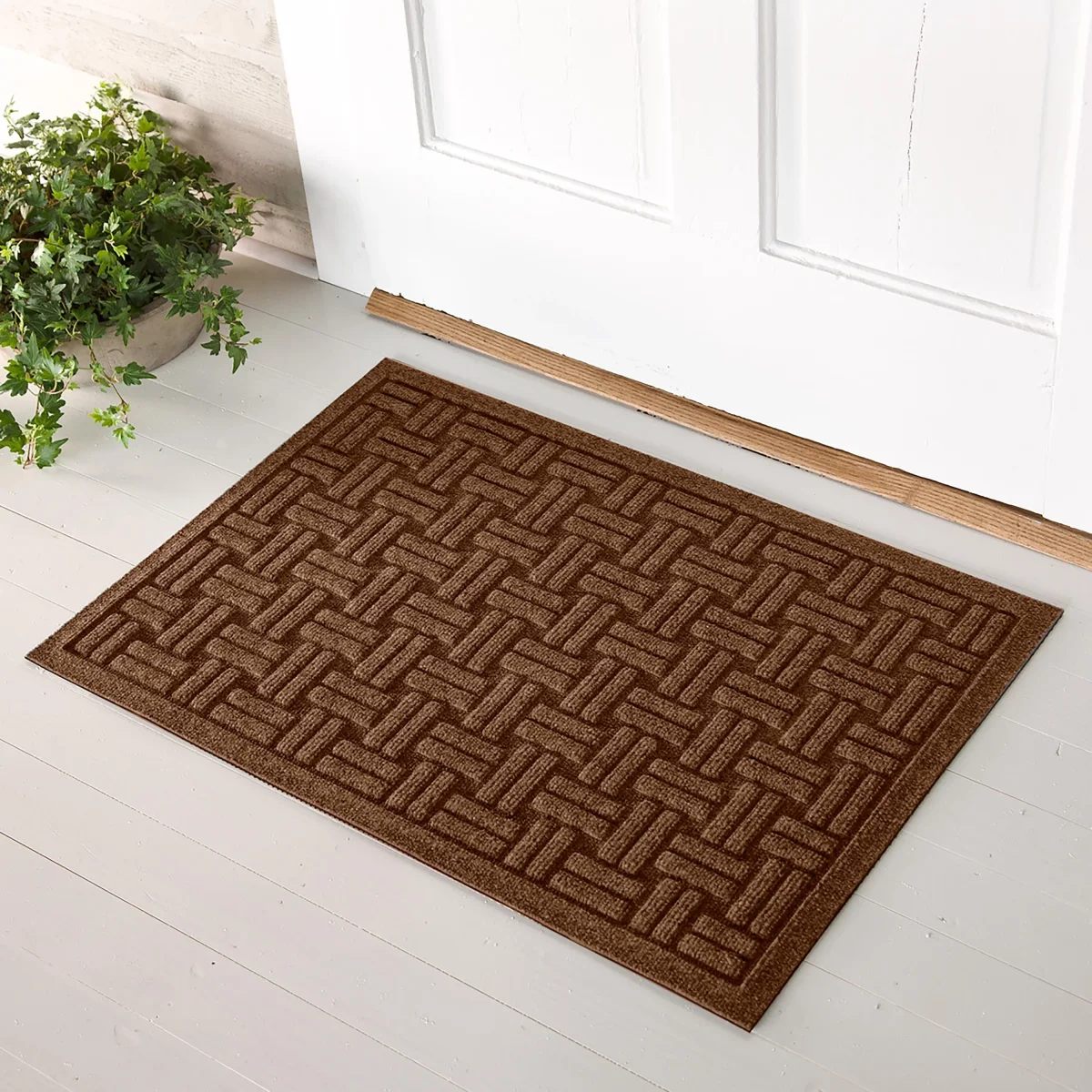 WaterHog® Basket Weave Doormat, 3' x 7' - Image 4